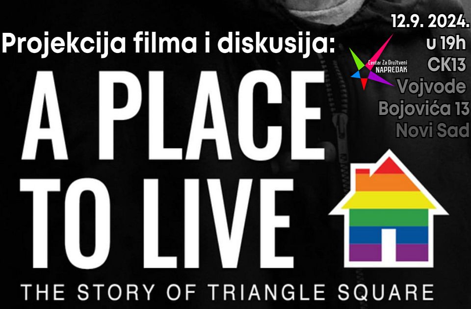 Program "A place to live" u četvrtak u CK13