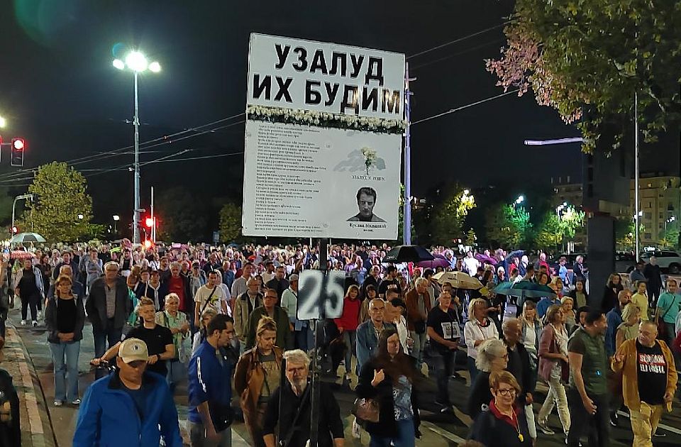 Održan protest "Srbija protiv nasilja" u Beogradu