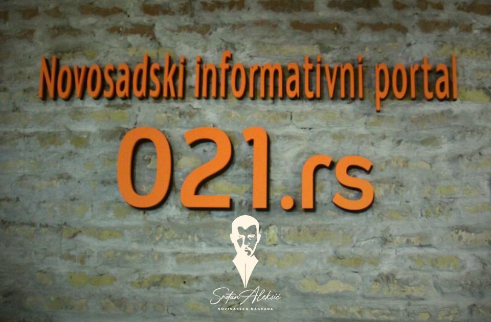 Portal 021.rs dobitnik regionalne nagrade "Srđan Aleksić": "Odupreti se medijskoj estradizaciji"