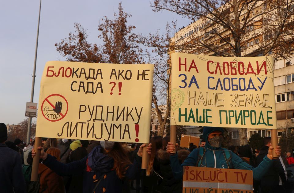 Protest zbog Rio Tinta u Loznici: "Ne damo Jadar" poziva na blokade širom Srbije