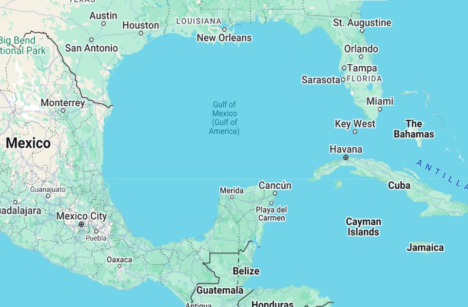 Google Maps pored naziva "Meksički zaliv" na mape dodao i "Američki zaliv"