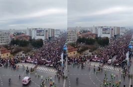 Hitna pomoć zgazila psa tokom protesta u Novom Sadu: Građani besni