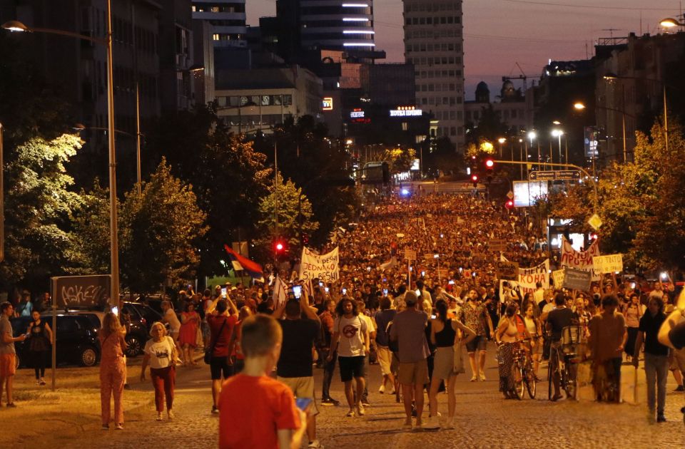 FOTO, VIDEO: Protest protiv Rio Tinta u Novom Sadu u fotografijama