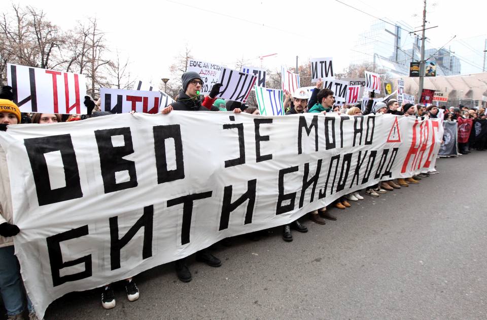 Studenti ispred Predsedništva Srbije i tužilaštva: "Nećete nas gaziti"