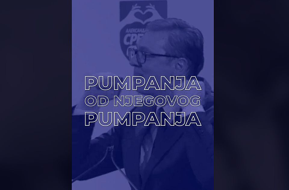 VIDEO I Vučić bi da pumpa: Prisvajanje poznate studentske parole - predsednik kao "majstor pumpanja"