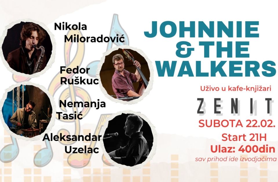 Bend "Johnnie & The Walkers" u subotu u Zenitu