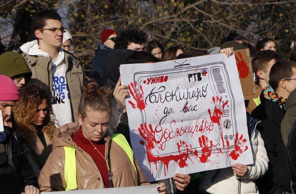 FOTO, VIDEO: Kako je izgledao današnji protest studenata