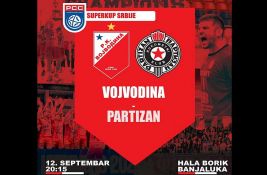 Rukometaši Vojvodine i Partizana u Banjaluci za trofej Superkupa Srbije