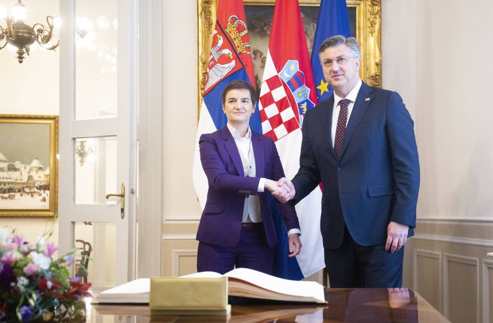 Brnabić i Plenković: Probleme rešavati dijalogom, nada da će susreti biti češći