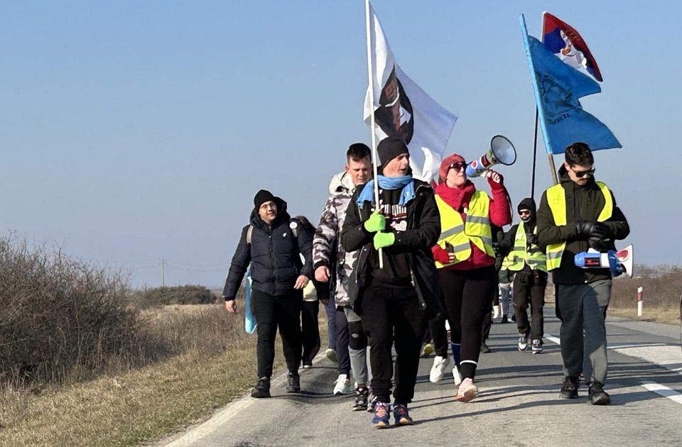 Zrenjaninski studenti zahvalili svima koji su ih podržali tokom marša "Iz Banata, iz inata" 