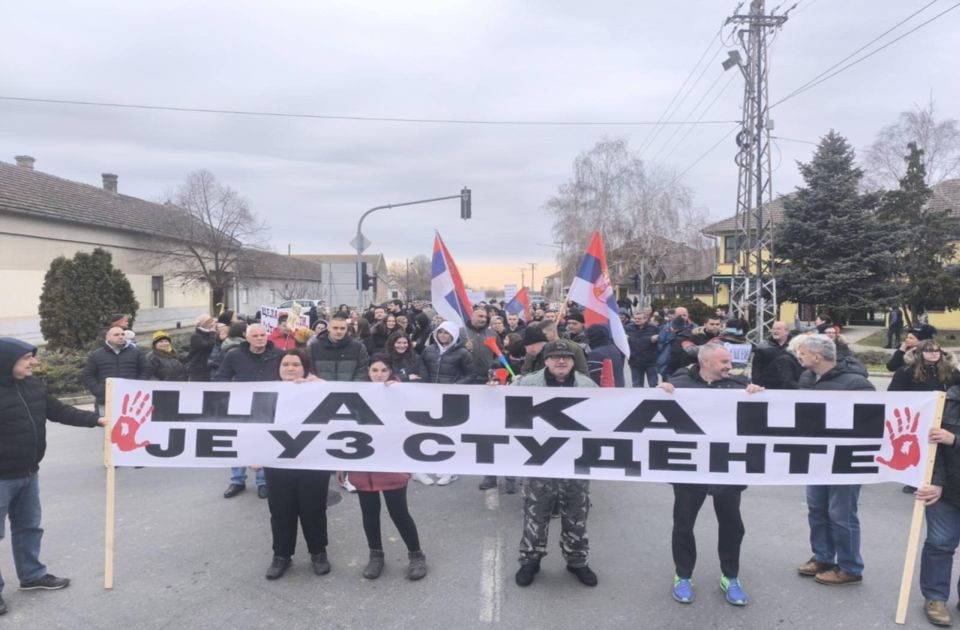 VIDEO: Protest podrške studentima održava se i u Šajkašu