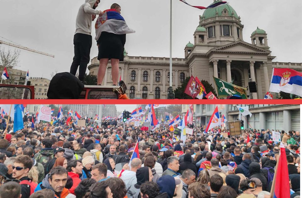 UŽIVO VIDEO Protest u Beogradu: Reke ljudi u glavnom gradu, ne može se preko Brankovog mosta