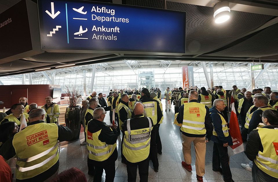 Danas štrajk na velikim aerodromima u Nemačkoj