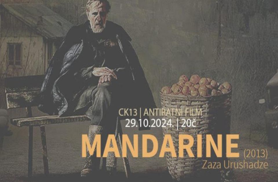 Projekcija filma "Mandarine" u utorak u CK13