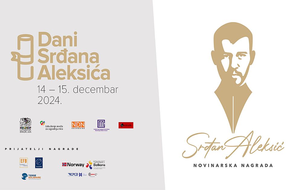 "Dani Srđana Aleksića" 14. i 15. decembra u Novom Sadu