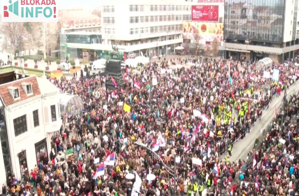 UŽIVO Počeo protest "Studentski edikt" u Nišu: Građani na glavnom trgu, u 11.52 odavanje pošte