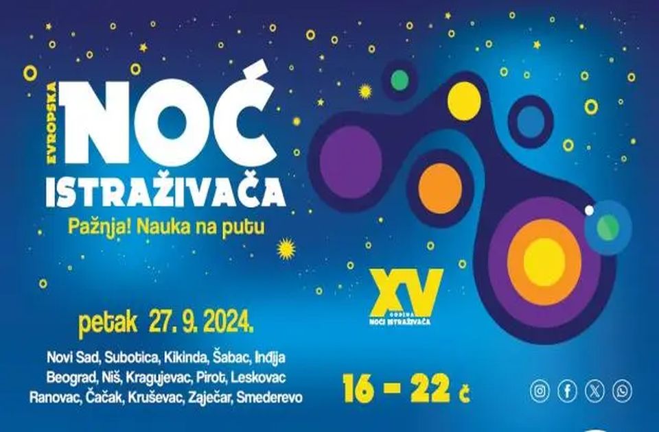 "Noć istraživača" od sutra u Novom Sadu: Pogledajte bogat program