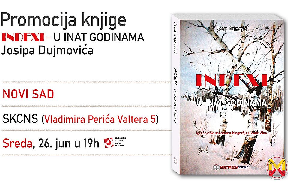 Promocija knjige "Indexi - u inat godinama" u sredu u SKCNS