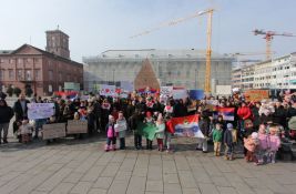 Protest podrške studentima u Karlsrueu: Za pravedniju i slobodniju Srbiju