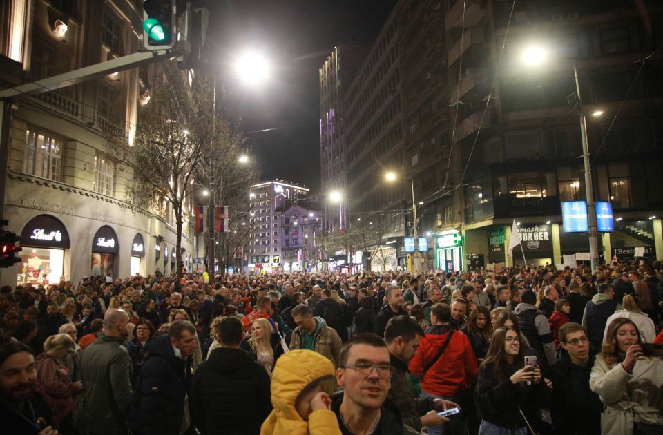 VIDEO Održan protest "Rame uz rame - studenti i radnici" u Beogradu: Poslata poruka zajedništva